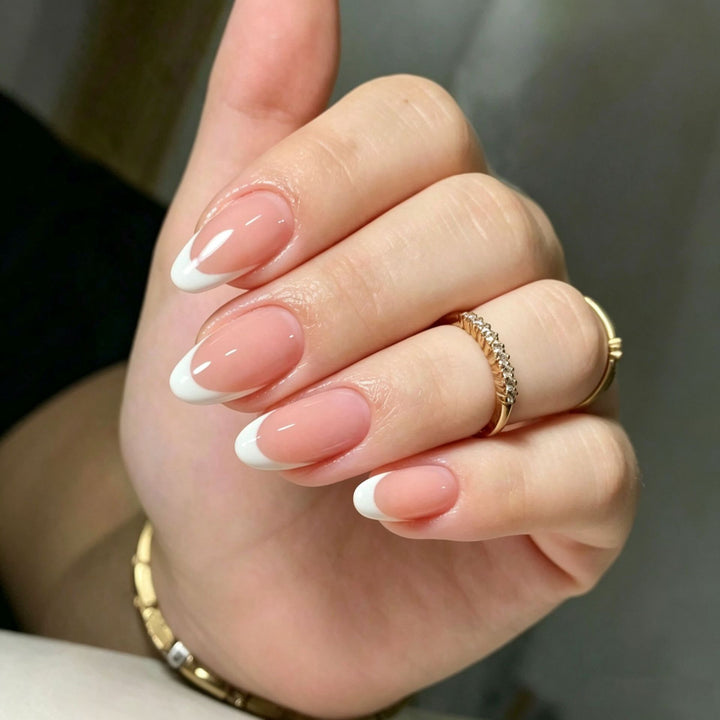 Elegant Press-On Nail Tips with Decorative Bow Kalsten
