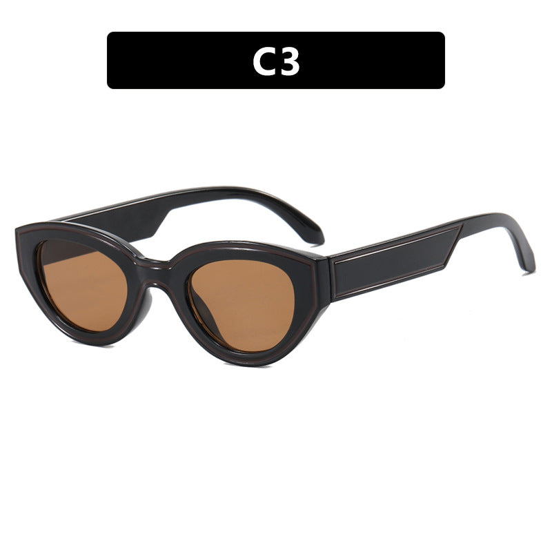 Women Cat-Eye Sunglasses with sturdy transparent frame and protective UV filter Kalsten