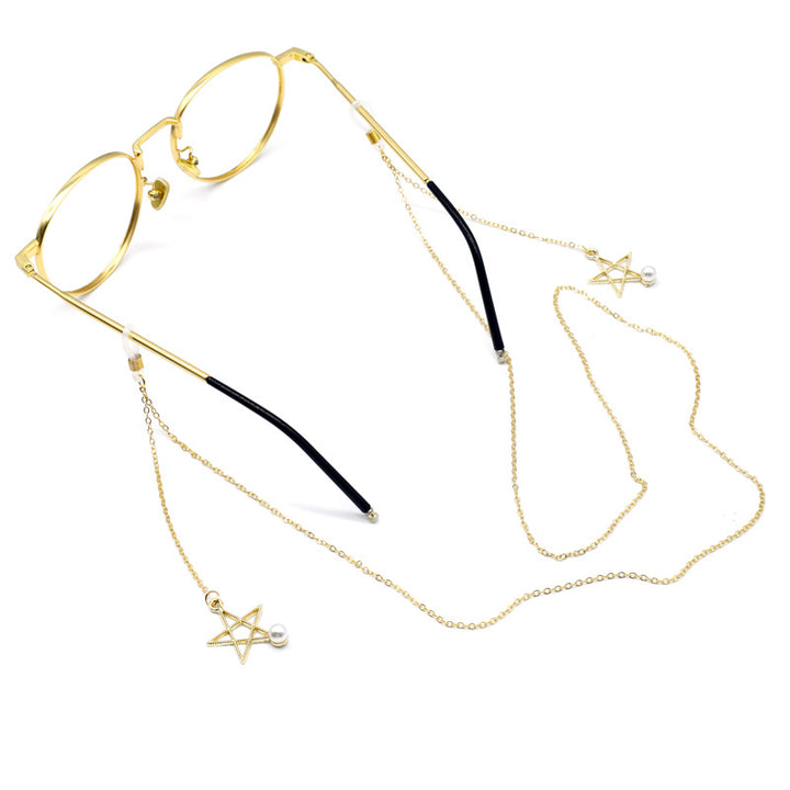 Star-Motif Eyewear Holder Chain Kalsten