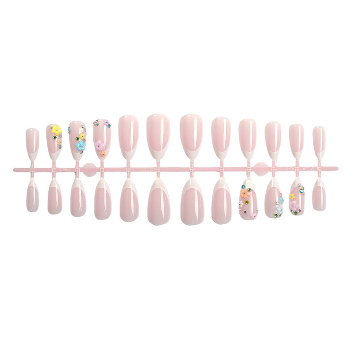 Decorative Floral Press-On Nail Set kalsten 1788495731