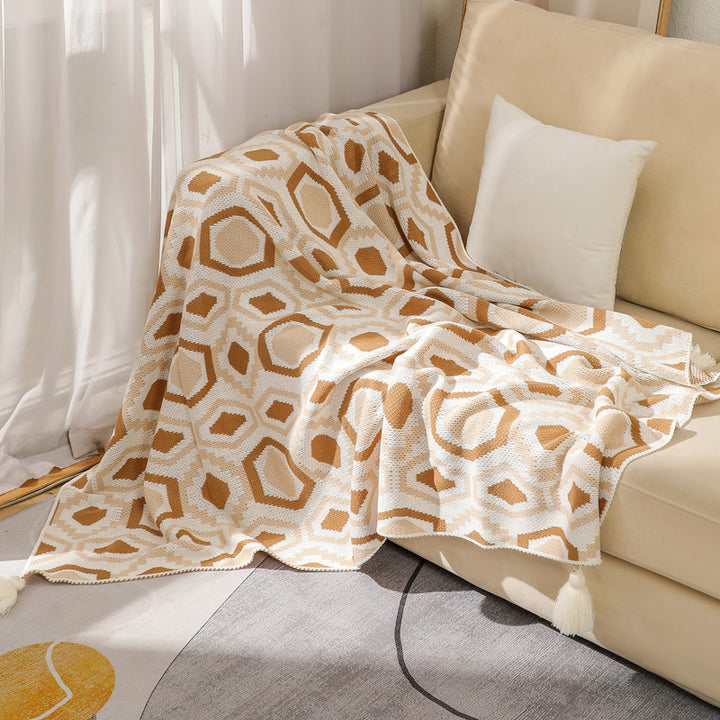 Decorative Geometric Throw Blanket