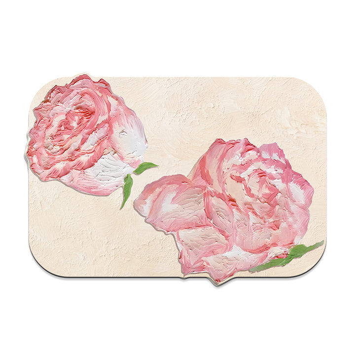 Floral-Themed Bath Mat
