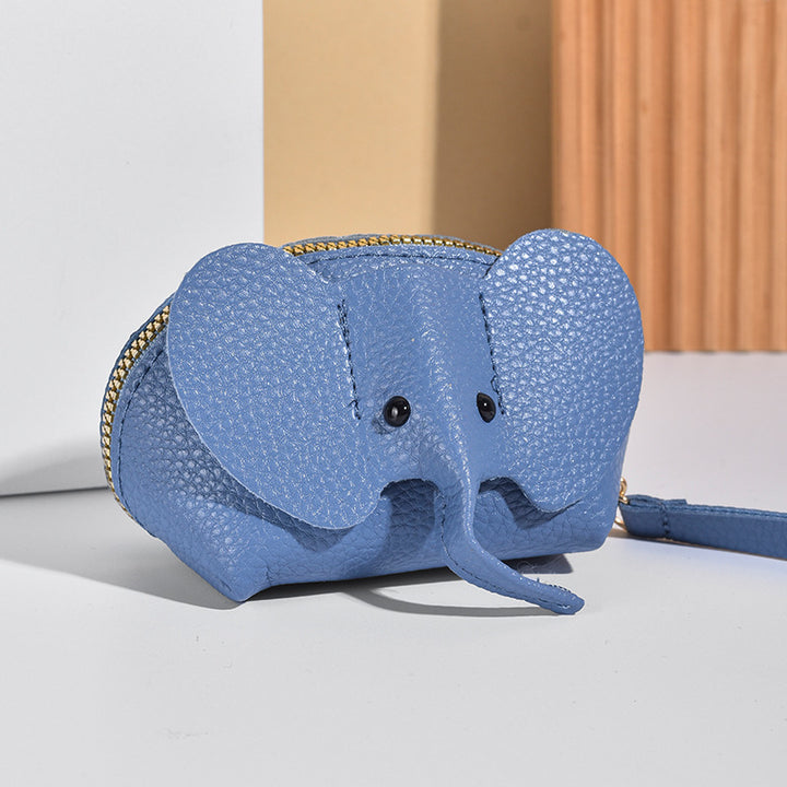 Cute Elephant-Themed Zippered Coin Purse Kalsten