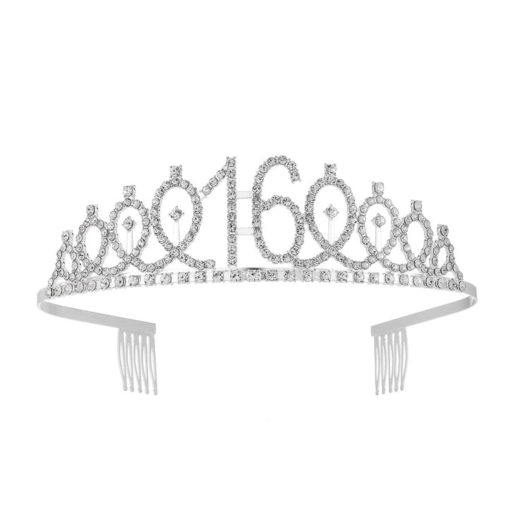 Ladies Glittering Crown with Swarovski Stones Kalsten