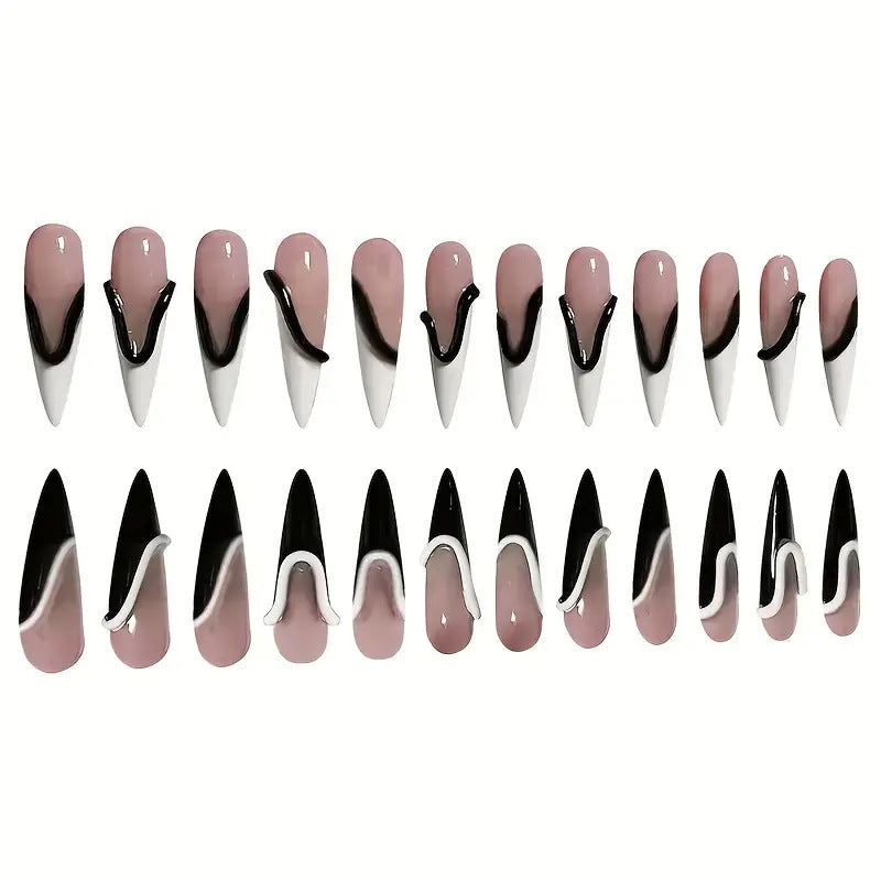 Artistic Stiletto Nail Extensions Kalsten