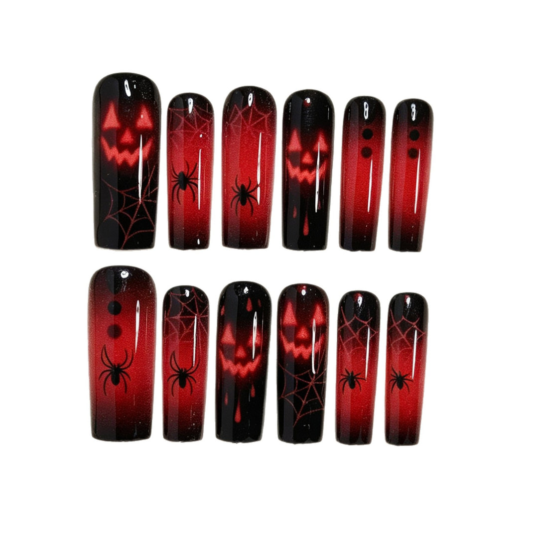Spooky Themed Press-On Nail Art Kalsten