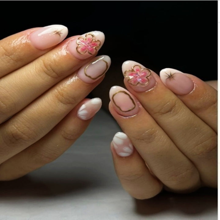 Premium Press-On Nail Set with Decorative Accents Kalsten