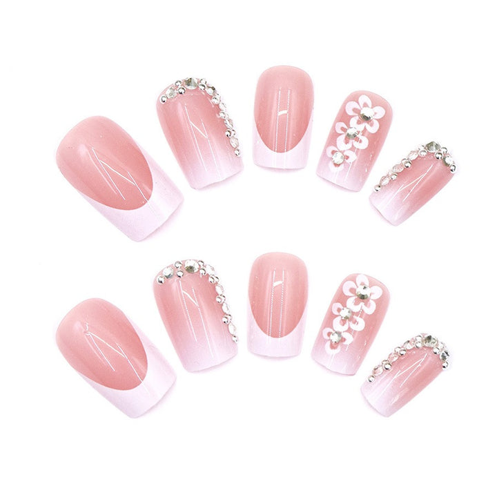 Elegant Floral Design Press-On Nails Kalsten