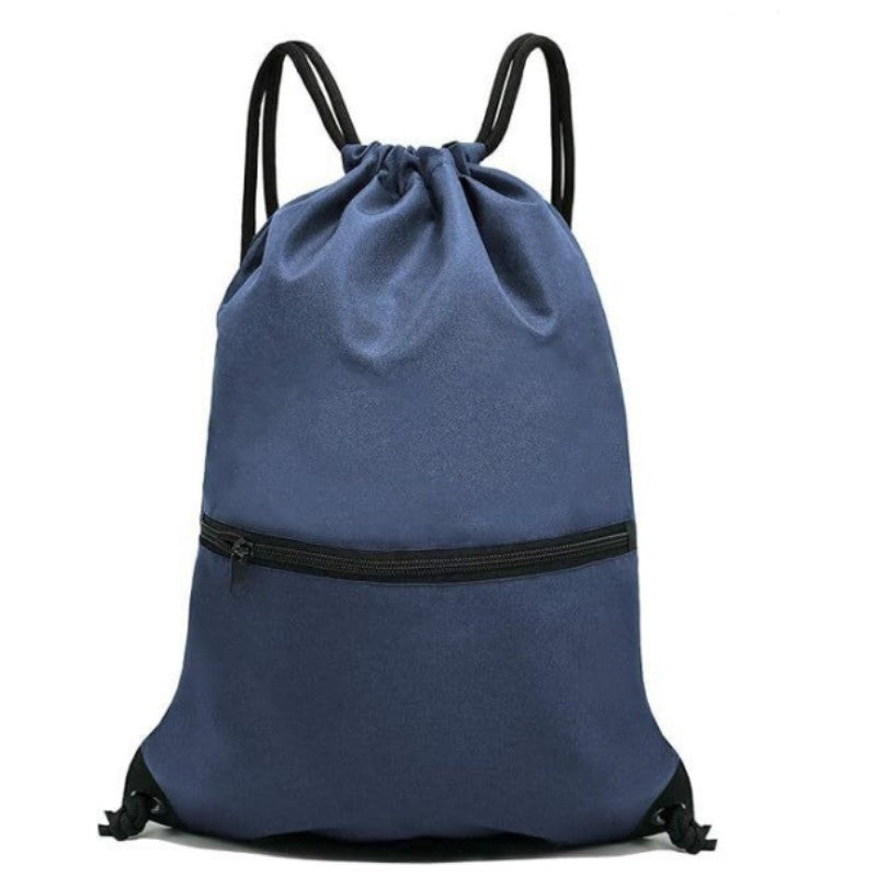 Sporty drawstring bag with zippered pockets Kalsten