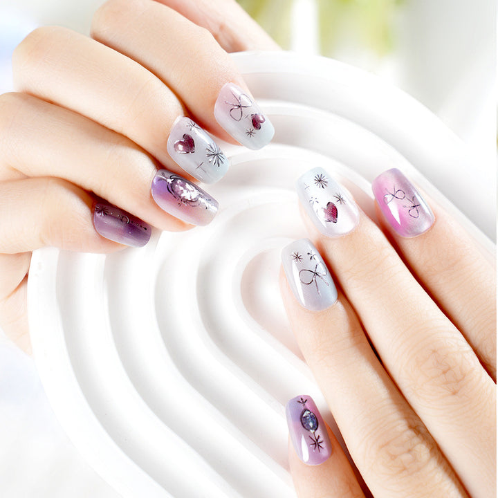 Premium Artistic Press-On Nail Set Kalsten