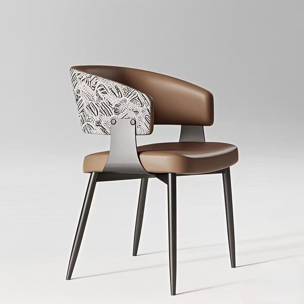 Contemporary Floral Accent Dining Chair Kalsten