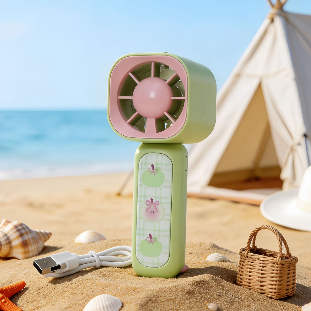 Women's portable hand fan with cute rabbit design Kalsten