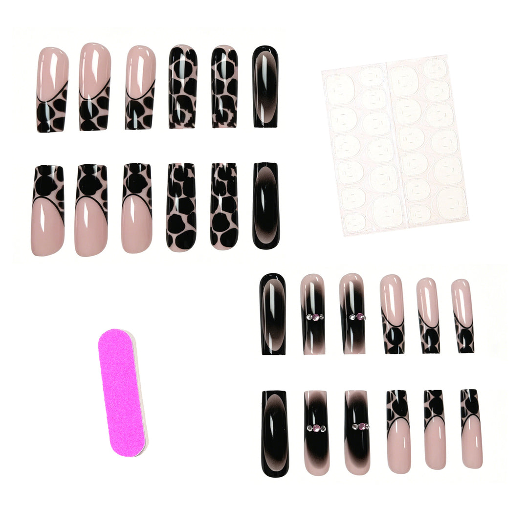 Creative 3D Leopard Print Acrylic Nail Art Extensions Kalsten