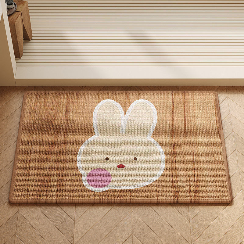 Playful Cat-Themed Bathroom Mat