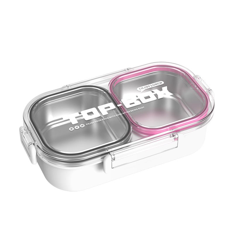 Triple-Compartment Food Storage Container