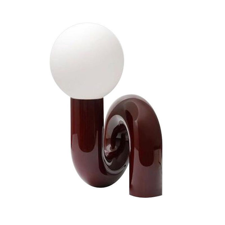 Artistic Table Lamp with Unique Swirl Design