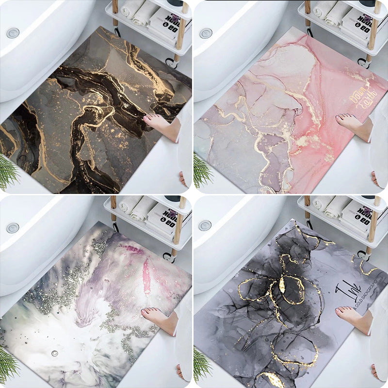 Luxurious Marble Design Bath Mat Kalsten