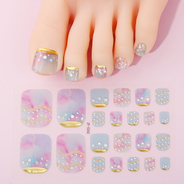 Artistic Toe Nail Wraps