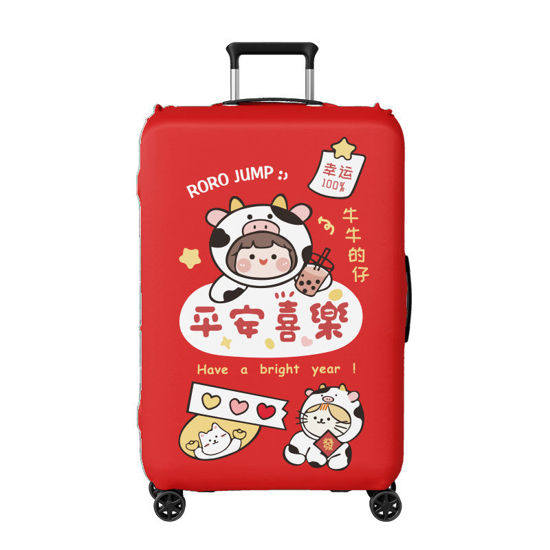 Unisex hard-shell travel suitcase with creative ice cream design Kalsten