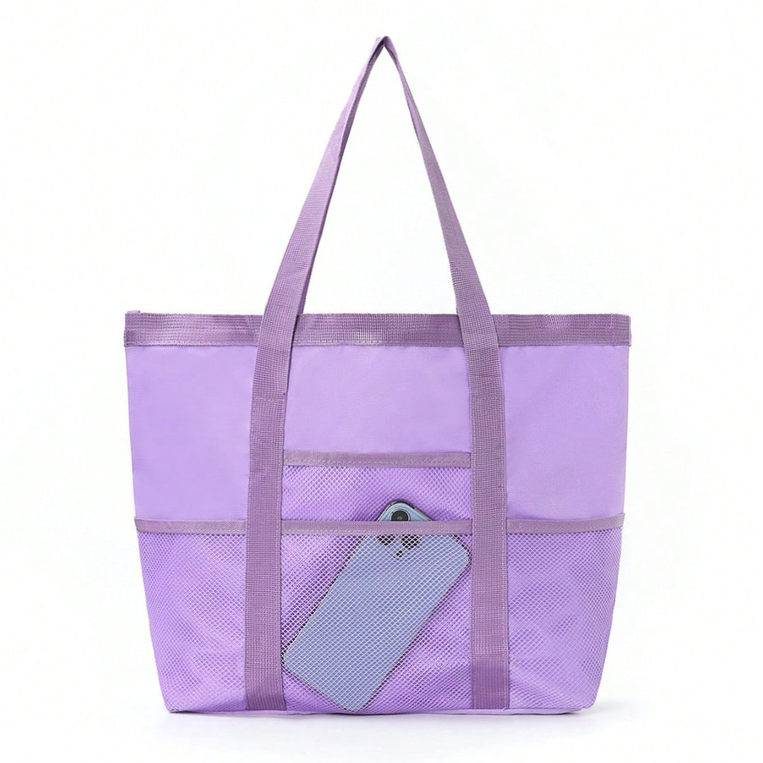 Padded shopping bag with side mesh pockets Kalsten