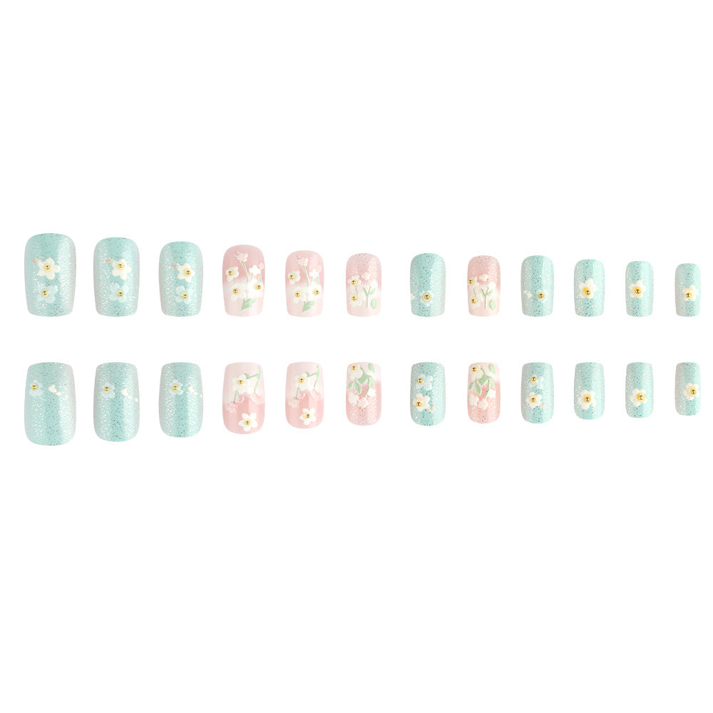 Floral Garden Press-On Nail Art Kalsten