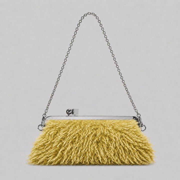 Plush Faux Fur Evening Clutch