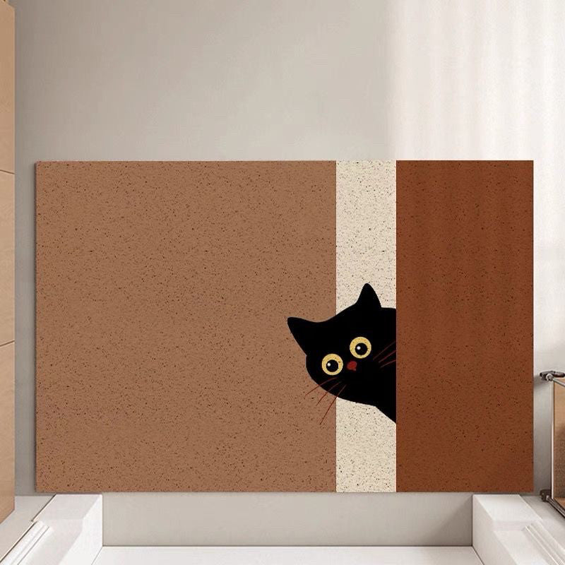 Cartoon Cat-Themed Entrance Mat Kalsten