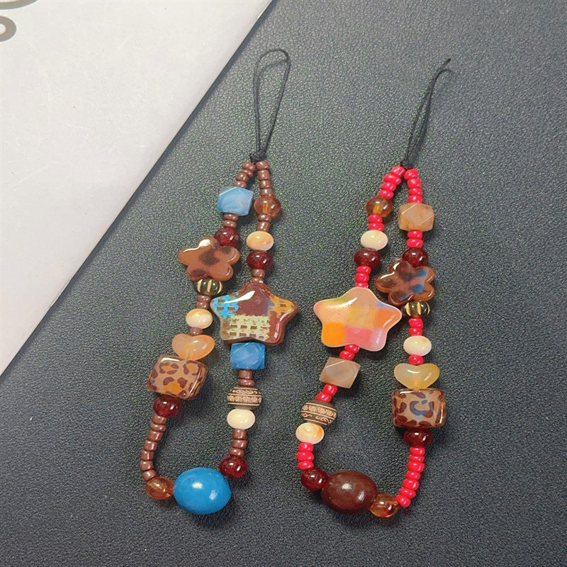 Decorative Beaded Charm Keychain Kalsten
