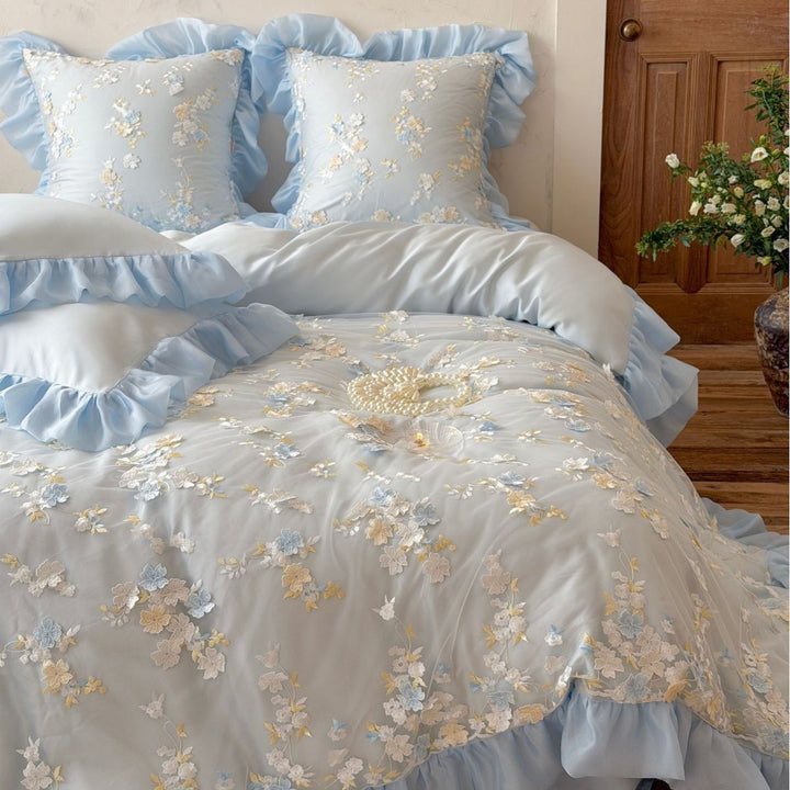 Luxurious satin bed set