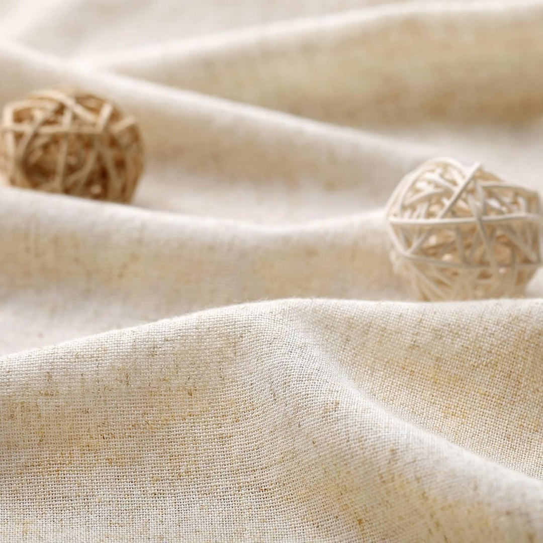 Textured Linen Effect Shower Curtain Kalsten