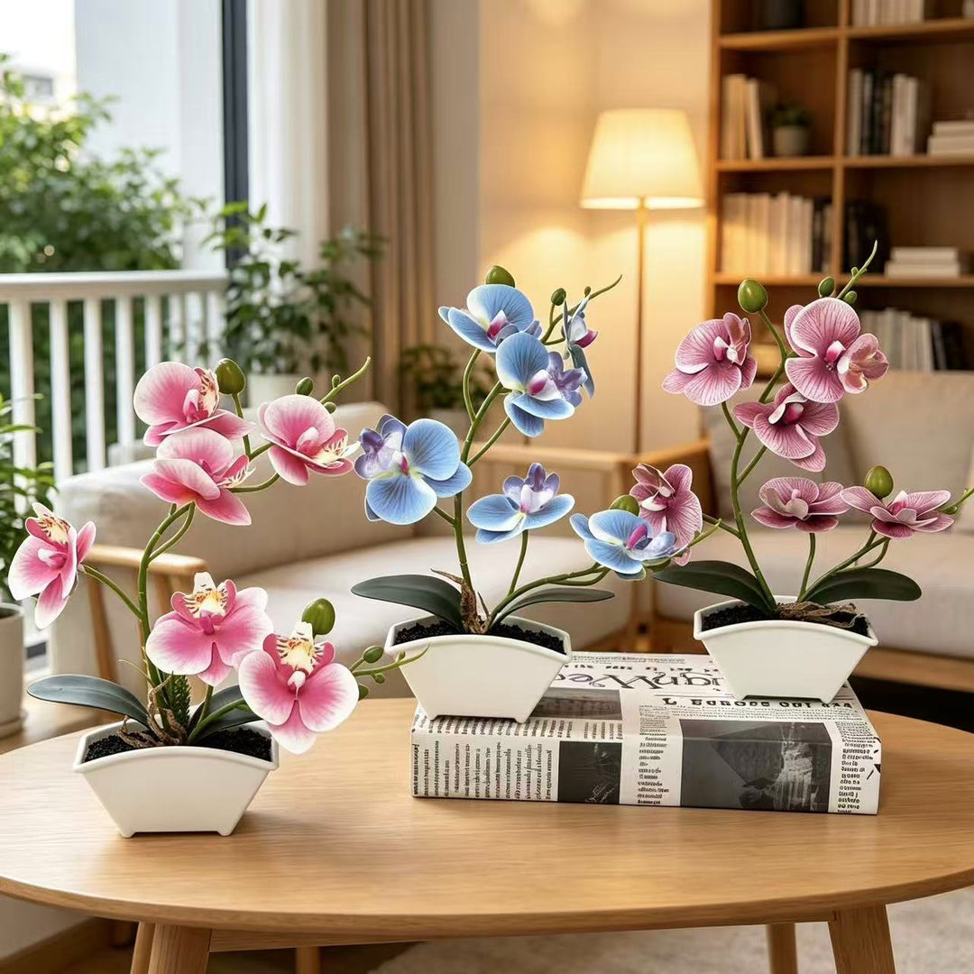 Elegant Artificial Orchid Plant for Indoor Home Decor