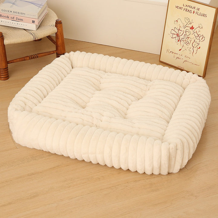 Women Plush Pet Bed with High Edge Kalsten