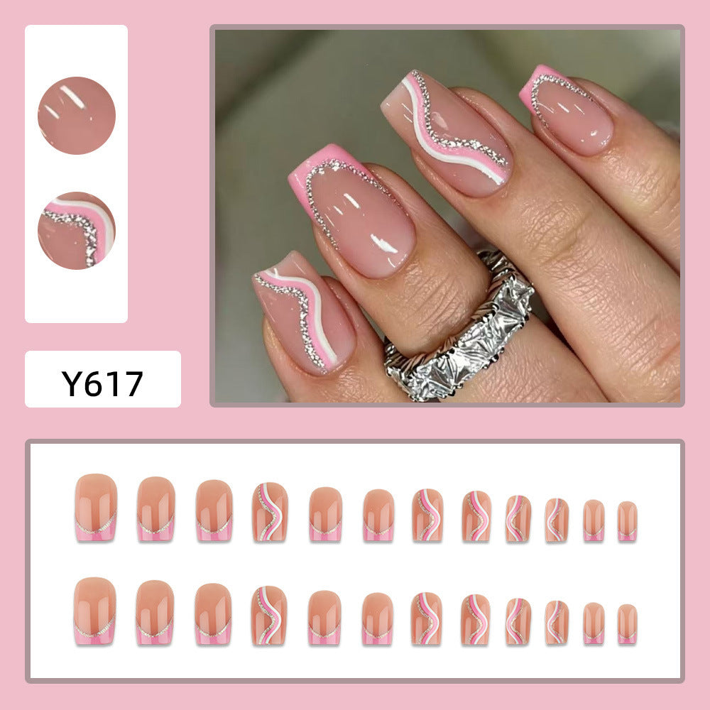 Glamorous Nail Art with Rhinestones Kalsten
