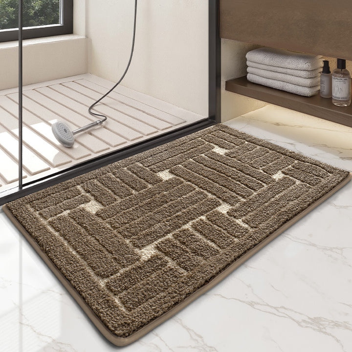 Playful UFO-Themed Bathroom Rug