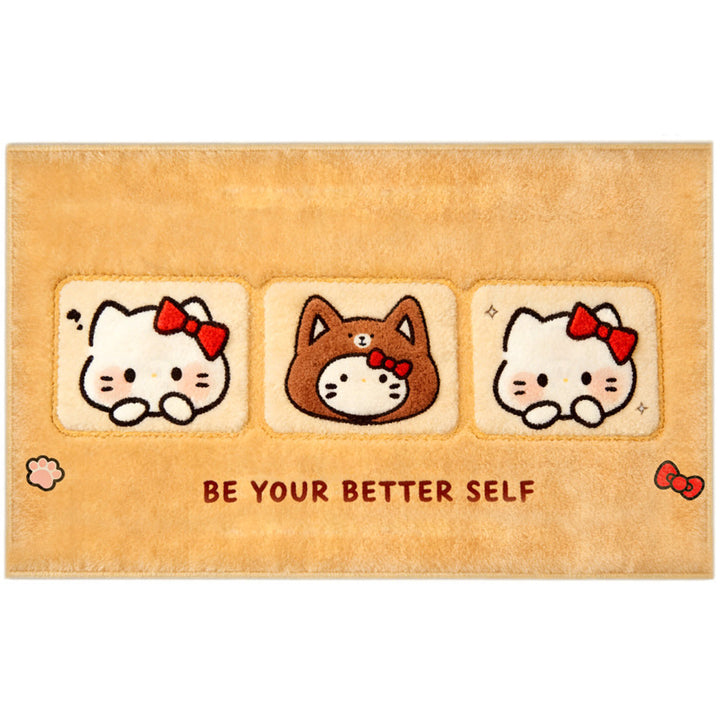 Cute Gingerbread-Themed Plush Bath Mat