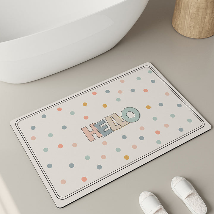 Patterned Bath Mat Kalsten