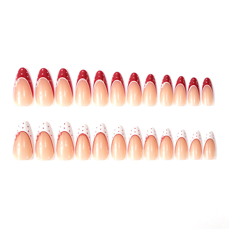 Artistic French Tip Nail Art Enhancements Kalsten