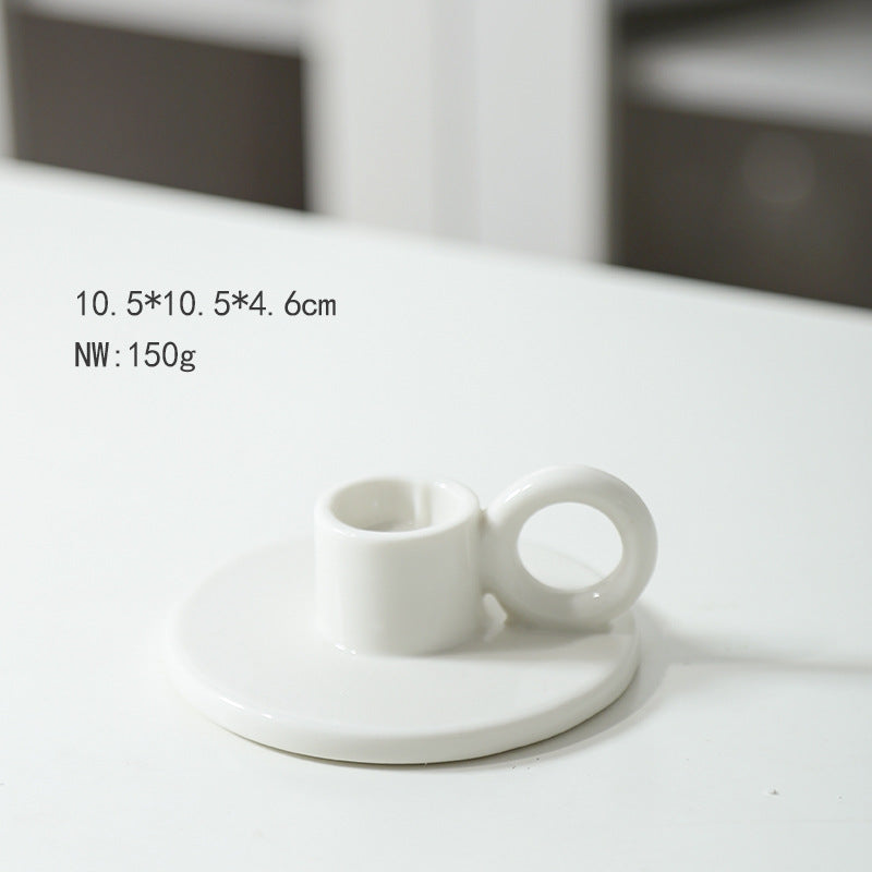 Minimalist Ceramic Candle Holder Kalsten