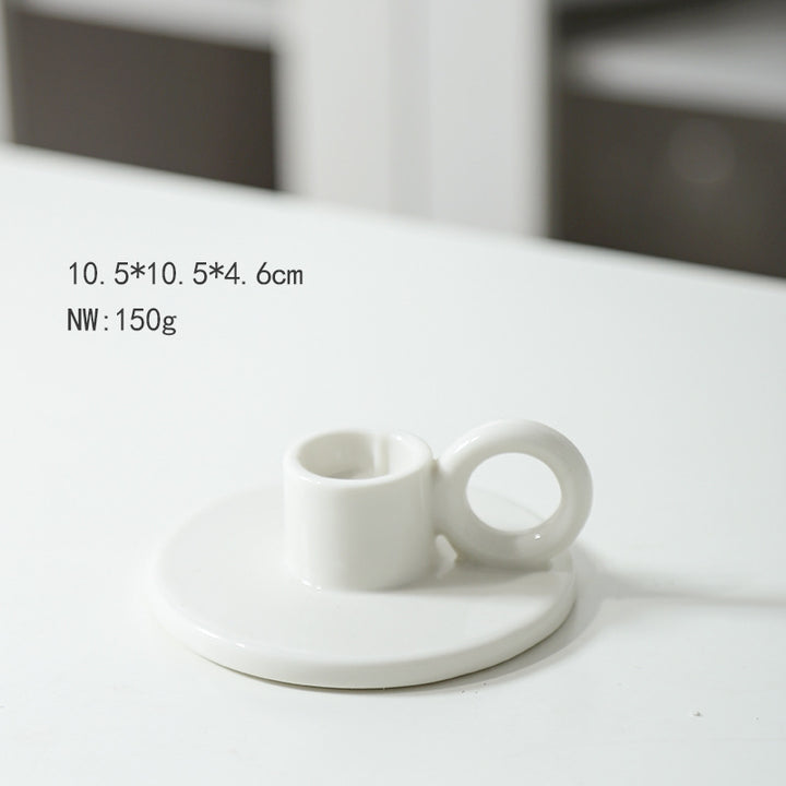 Minimalist Ceramic Candle Holder Kalsten