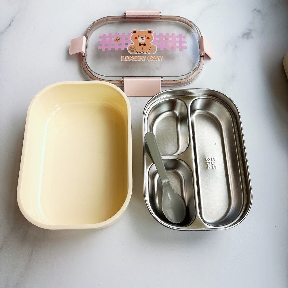 Bear-Themed Stackable Food Storage Container