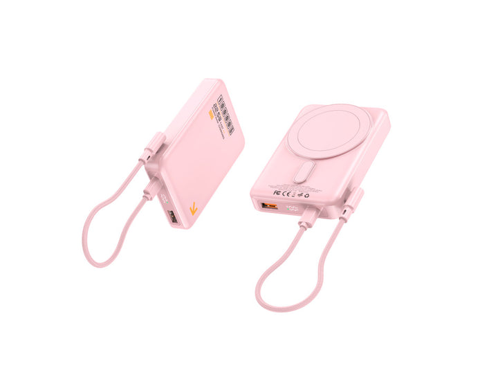 Portable power bank with inductive fast charging function and LED display Kalsten