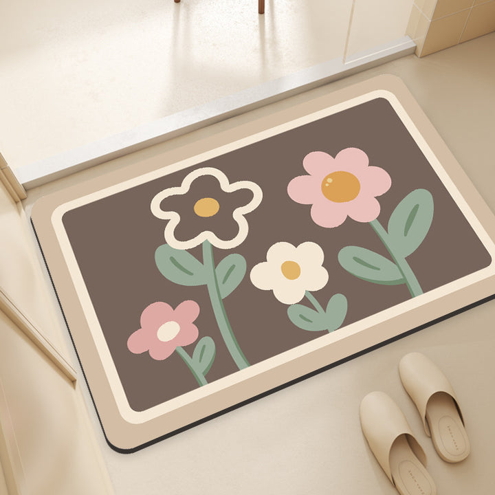 Floral-Designed Comfort Mat Kalsten