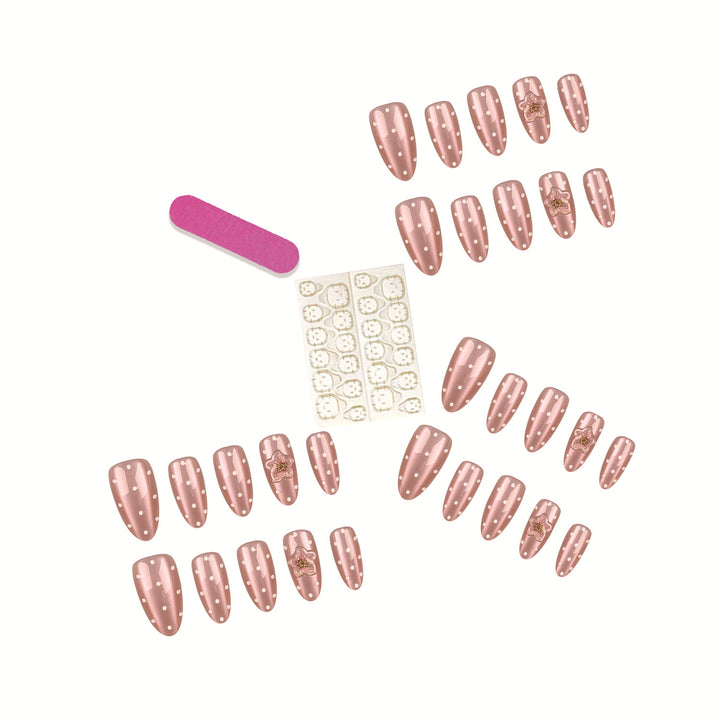 DIY Press-On Nail Tips Set with Glue and File