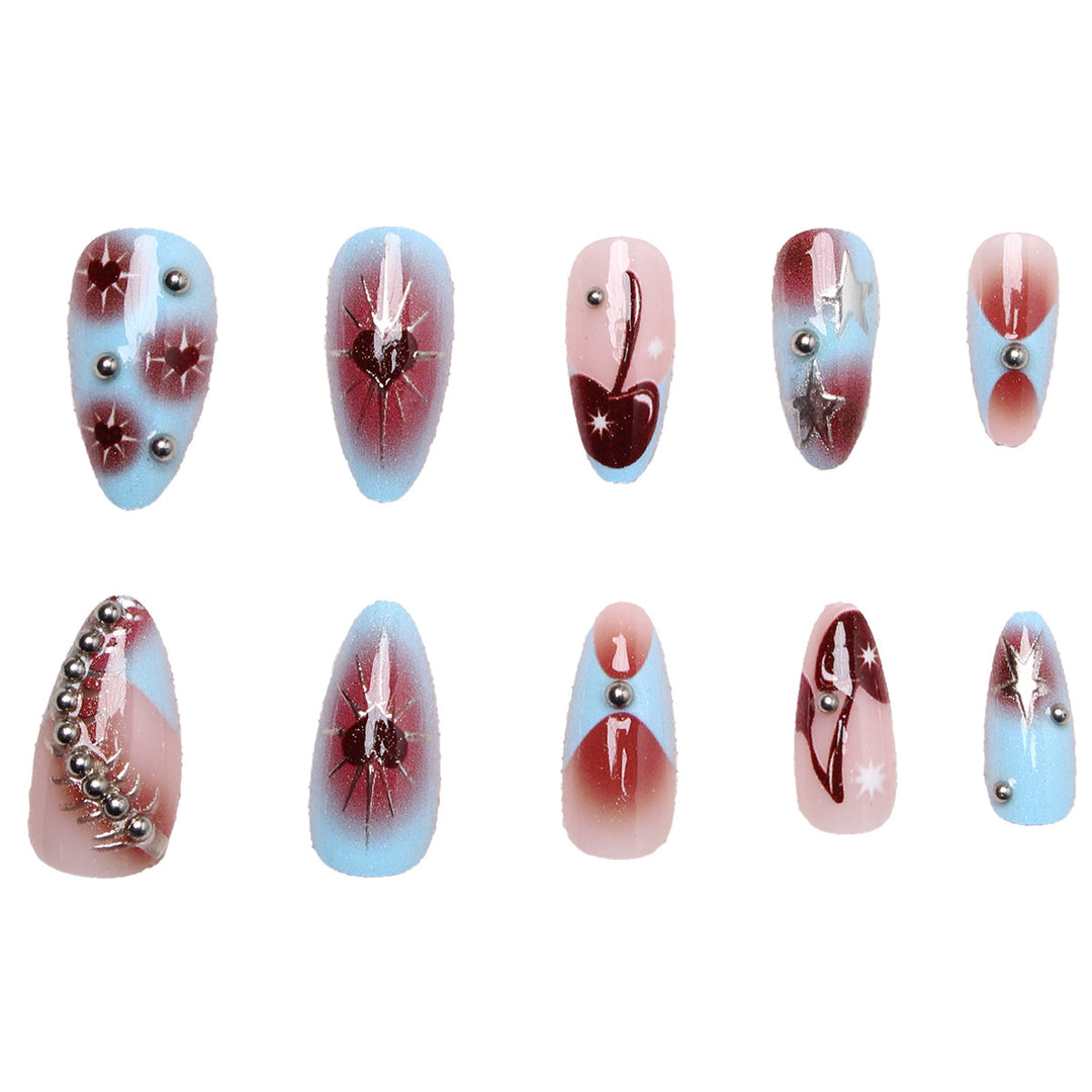 Elegant artificial nails with stylish accents Kalsten