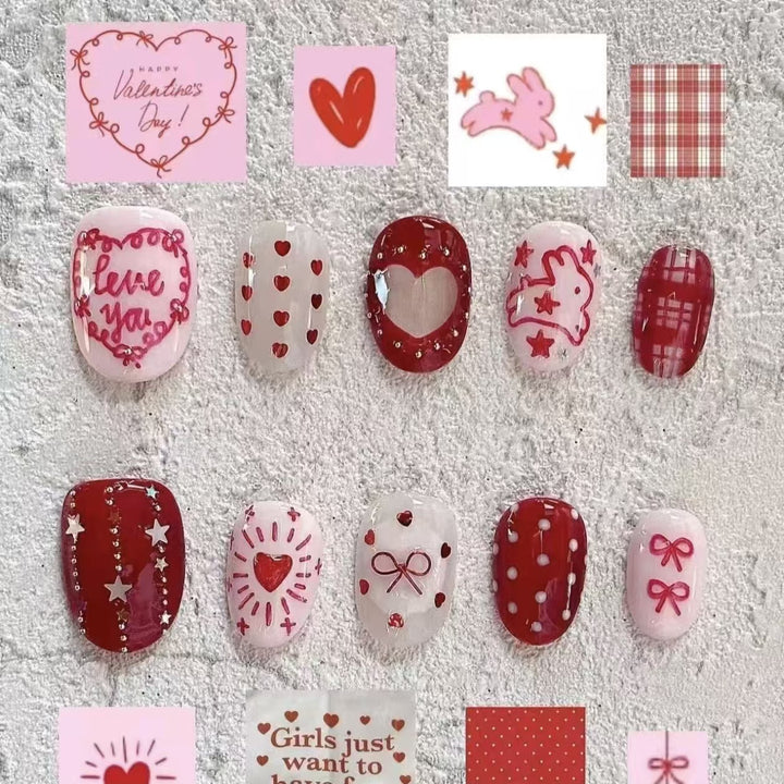 Stylish Press-On Nail Wraps Kalsten