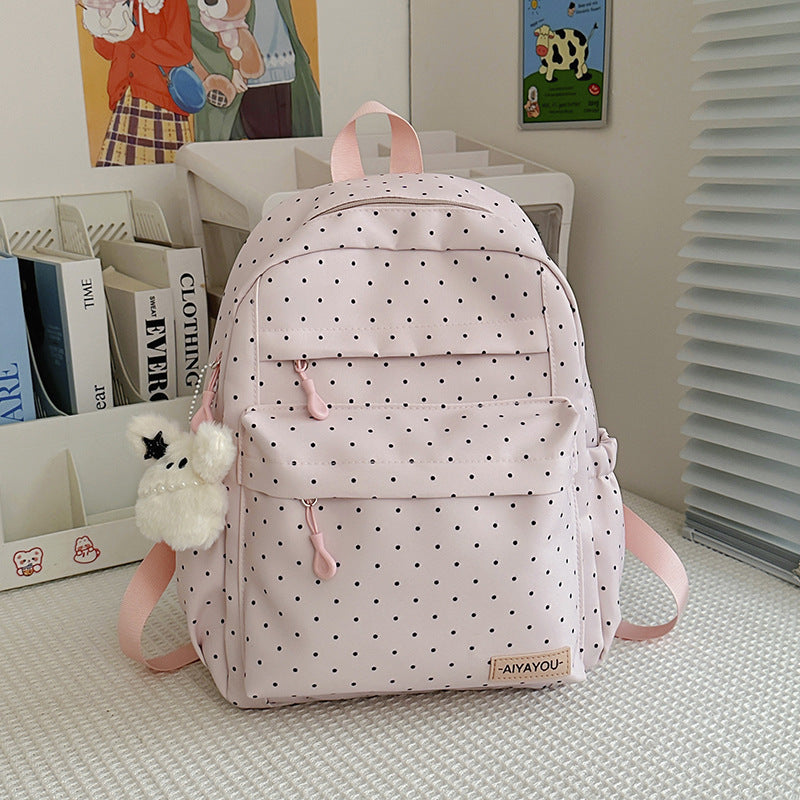 Fun Dotted Pattern Backpack