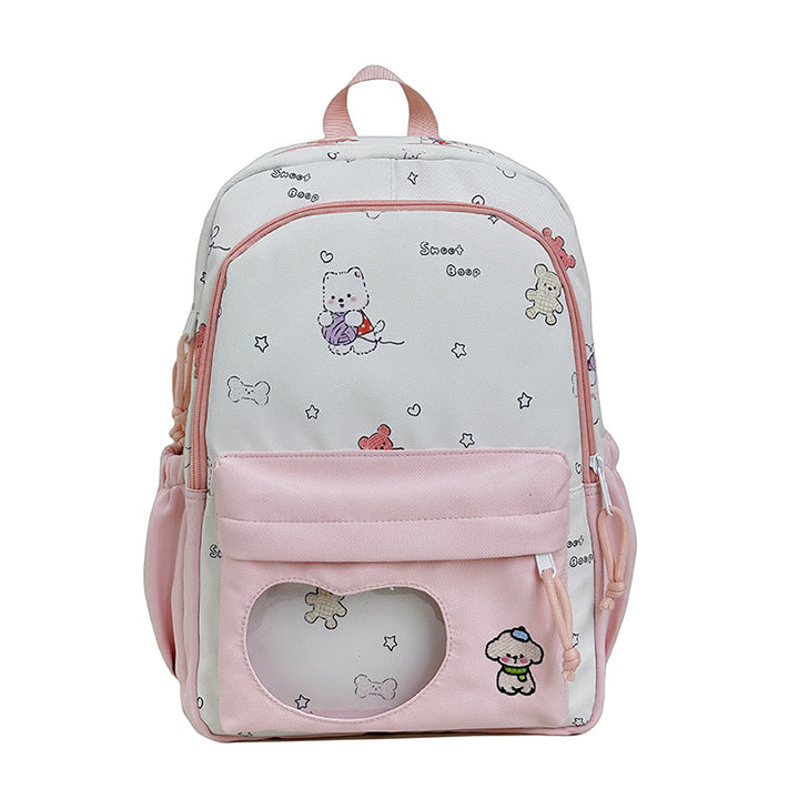 Backpack with Creative Music and Animal Motif Kalsten