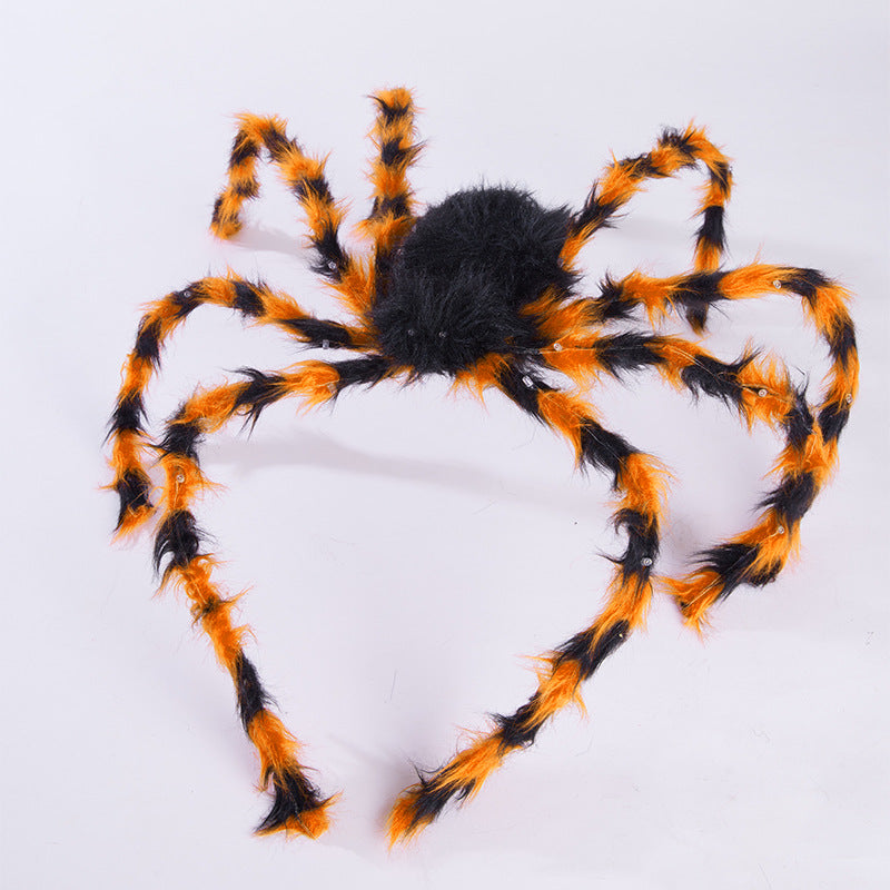 Halloween Headband with Plush Spider