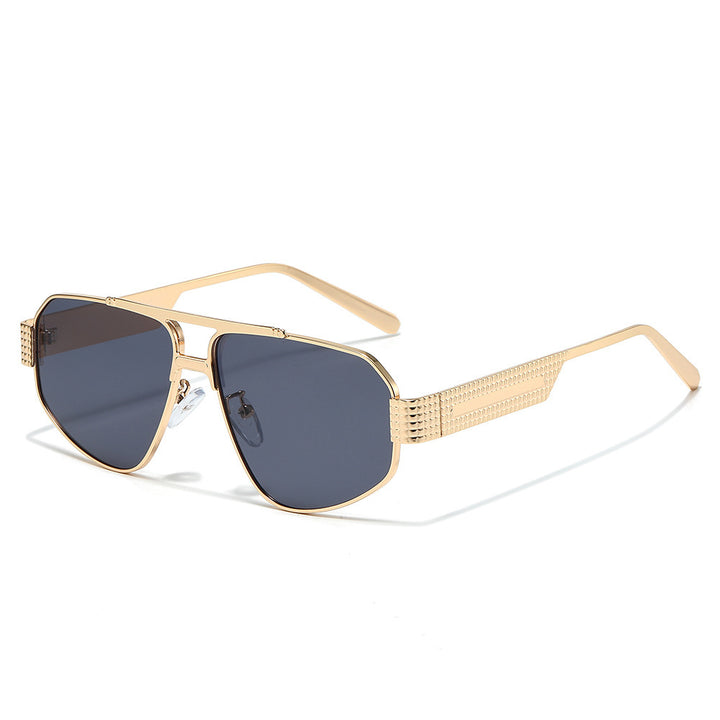 Fashion-Forward Geometric Aviator Sunglasses Kalsten