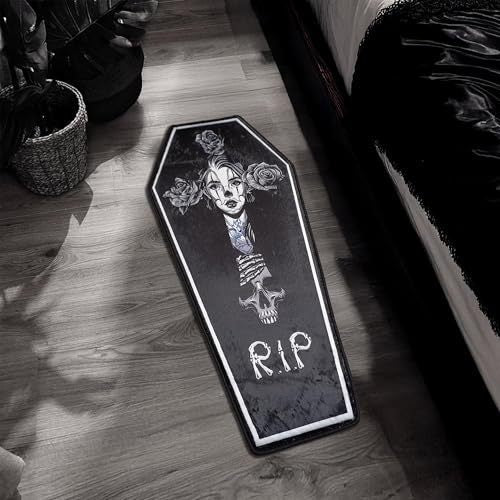 Skeleton-Themed Area Rug